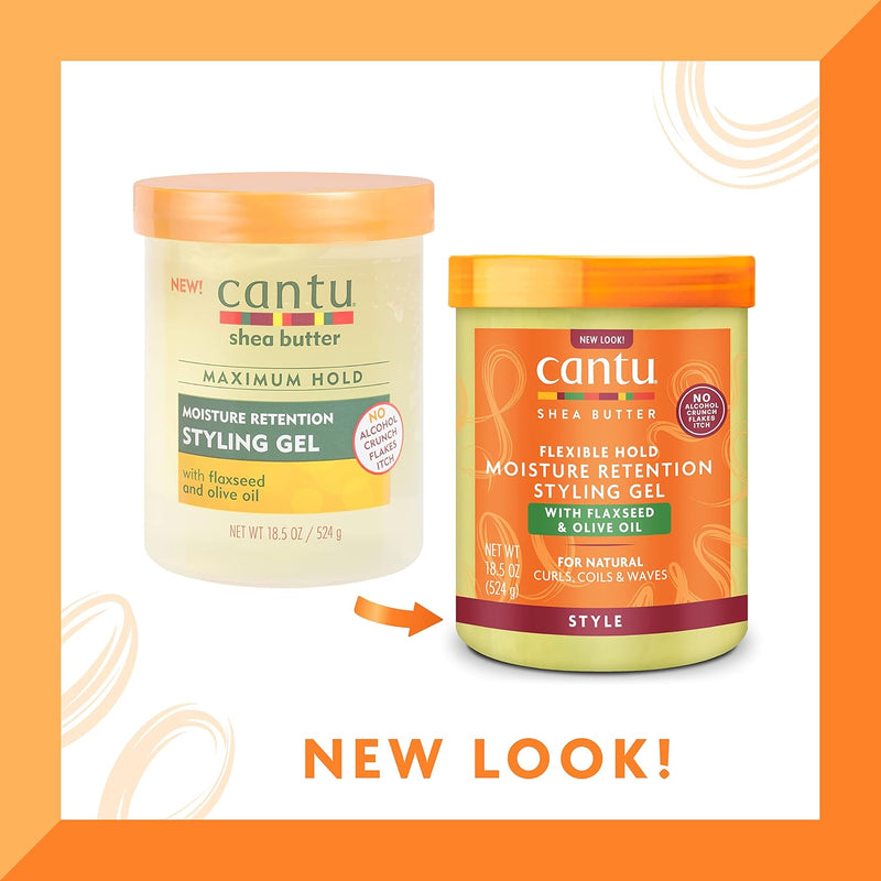 Cantu Flaxseed & Olive Oil Styling Gel- 18.25 oz