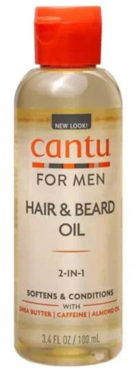 Cantu For Men Hair & Beard Oil 2-in-1 3.4oz