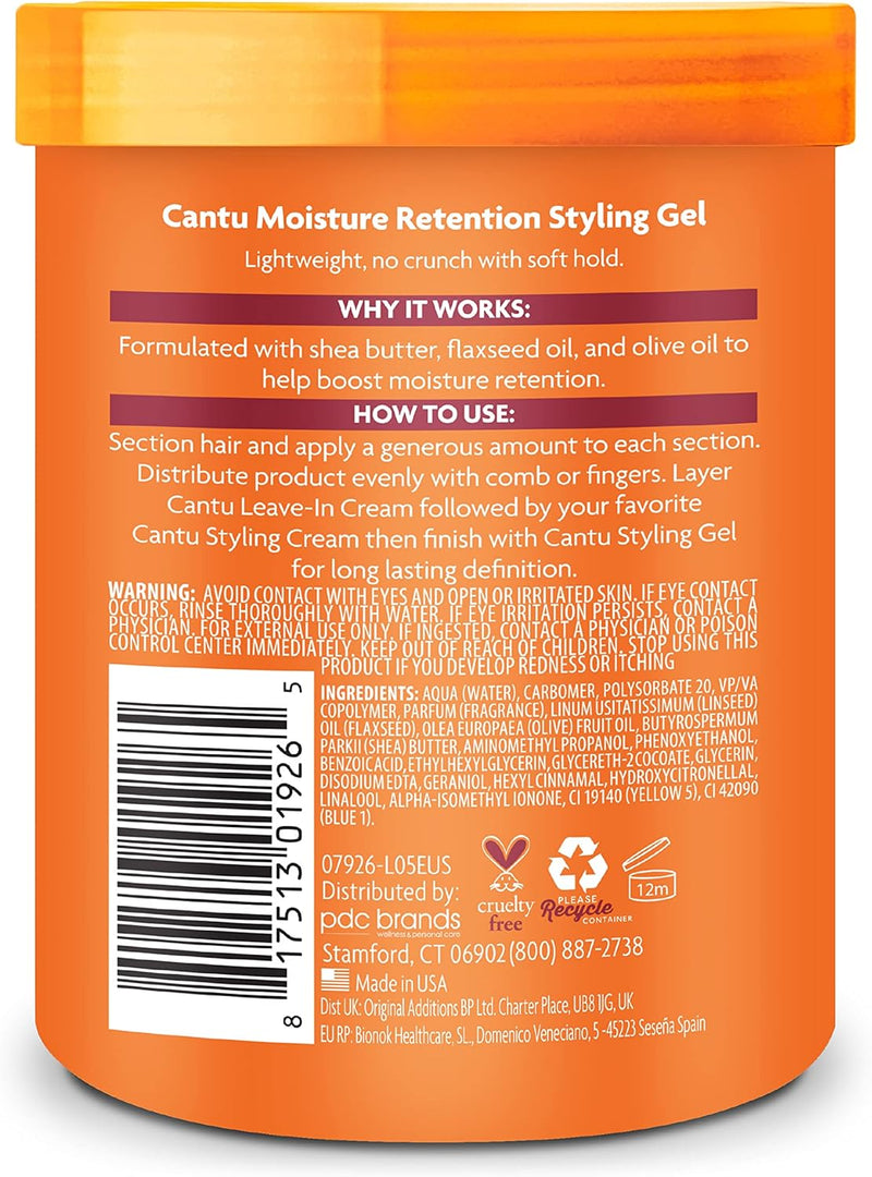 Cantu Flaxseed & Olive Oil Styling Gel- 18.25 oz