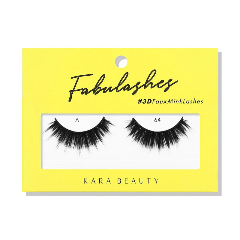 A64 FABULASHES 3D Faux Mink Lashes - MeStore - Kara Beauty