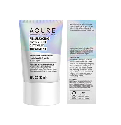 Accure Resurfacing Overnight Glycolic Treatment 30 Ml - MeStore - Acure