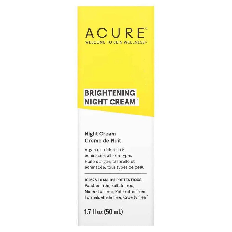 Acure Brightening Night Cream 50 Ml - MeStore - Acure