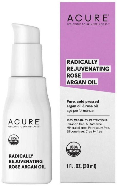 Acure Radically Rejuvenating Rose Argan Oil 30 Ml - MeStore - Acure