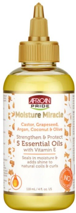 African Pride Moisture Miracle 5 Essential Oils, 4 oz - MeStore - African pride