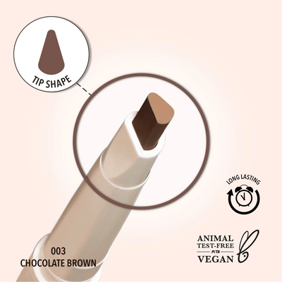 Angled Brow Pencil (003, Chocolate Brown) - MeStore - Moira Beauty