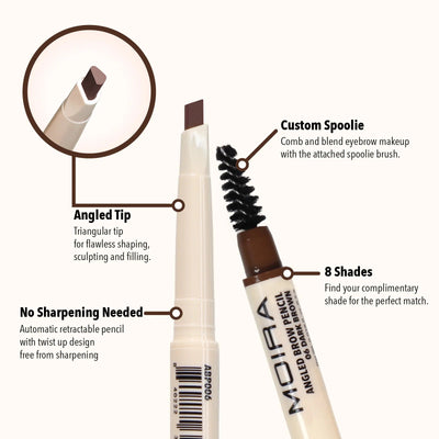 Angled Brow Pencil (006, Dark Brown) - MeStore - Moira Beauty