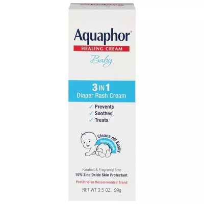 Aquaphor Baby 3 in 1 Diaper Rash Cream - 3.5 oz - MeStore - Aquaphor