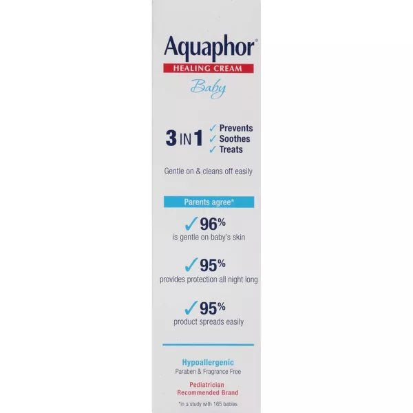 Aquaphor Baby 3 in 1 Diaper Rash Cream - 3.5 oz - MeStore - Aquaphor