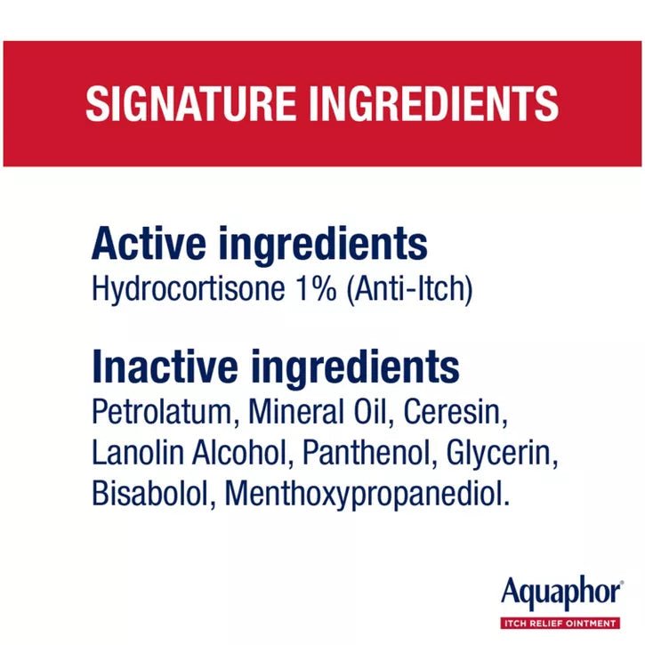 Aquaphor Itch Relief Ointment - HBL (Verticle) - 2 Oz - MeStore - Aquaphor