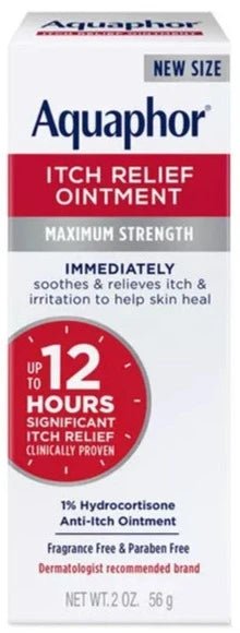 Aquaphor Itch Relief Ointment - HBL (Verticle) - 2 Oz - MeStore - Aquaphor