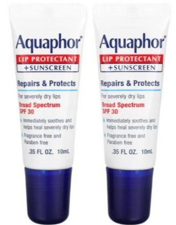 Aquaphor Lip Repair & Protect SPF 30 Tube Blister Card DUAL PACK - 2 - 0.35 oz - MeStore - Aquaphor