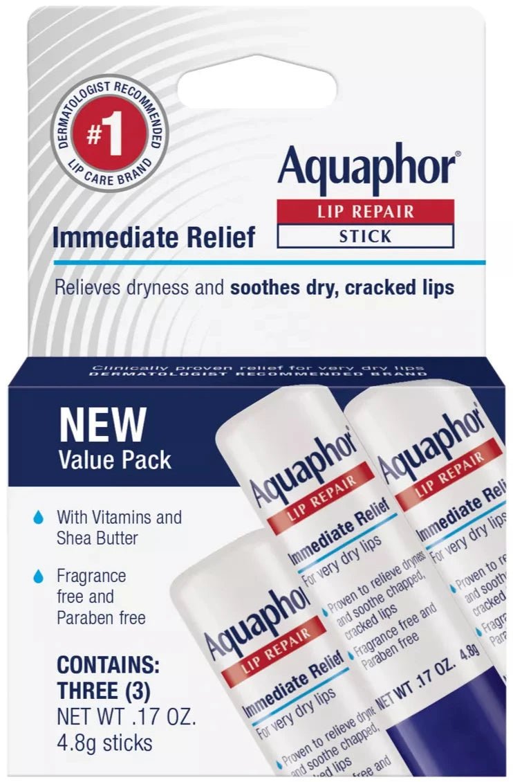 Aquaphor Lip Repair Stick - 3 PACK - 0.51 oz - MeStore - Aquaphor