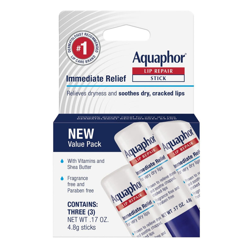 Aquaphor Lip Repair Stick - 3 Pack - MeStore - Aquaphor