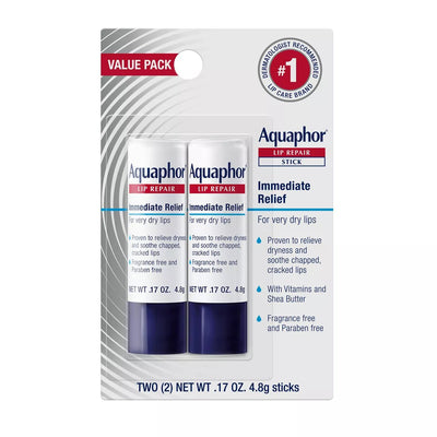 Aquaphor Lip Repair Stick - dual Blister - alt Upc - .34 Oz - MeStore - Aquaphor