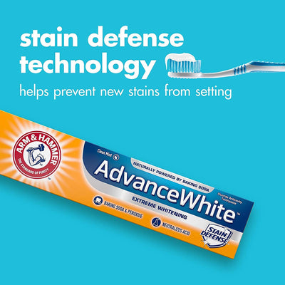 Arm & Hammer Advance White Baking Soda Toothpaste, Winter Mint 6 oz - MeStore - Arm and Hammer