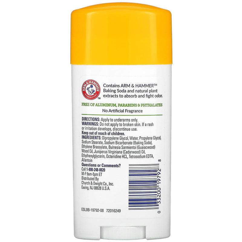 Arm & Hammer Deodorant Natural Unscented 2.5oz - MeStore - Arm and Hammer