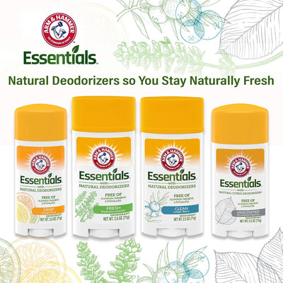 Arm & Hammer Essentials Natural Deodorant, Fresh 2.5 oz - MeStore - Arm and Hammer