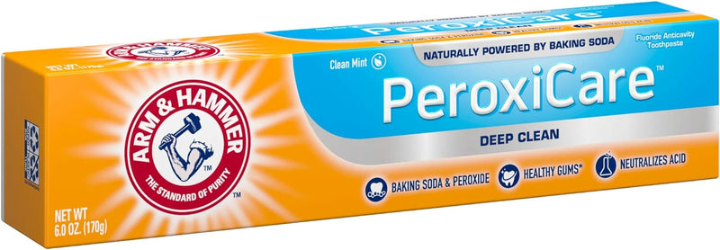 Arm & Hammer Peroxicare Toothpaste – Clean Mint - Fluoride Toothpaste 6 oz - MeStore - Arm and Hammer