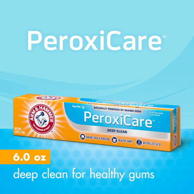 Arm & Hammer Peroxicare Toothpaste – Clean Mint - Fluoride Toothpaste 6 oz - MeStore - Arm and Hammer