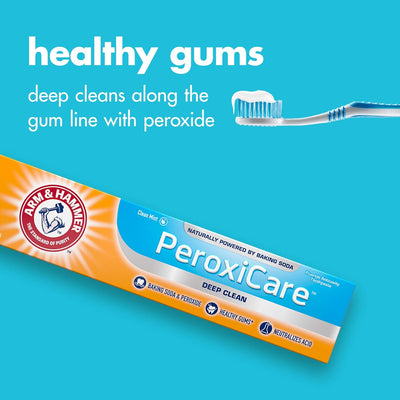 Arm & Hammer Peroxicare Toothpaste – Clean Mint - Fluoride Toothpaste 6 oz - MeStore - Arm and Hammer