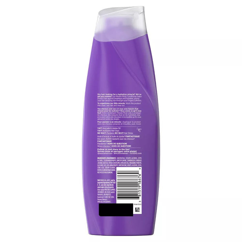 Aussie Miracle Moist Conditioner 12.1 Ounce With Avocado & Jojoba Oil (360ml) - MeStore - Aussie