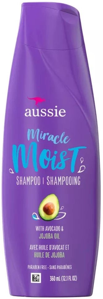 Aussie Miracle Moist Shampoo 12.1 Ounce With Avocado & Jojoba Oil (360ml) - MeStore - Aussie