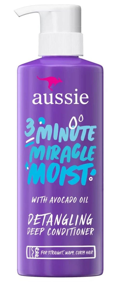 Aussie Miracle Moist with Avocado & Jojoba Oil, Paraben Free 3 Minute Miracle Conditioner - 16.0 fl oz - MeStore - Aussie