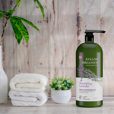 Avalon Organics, Bath & Shower Gel, Nourishing Lavender, 32 fl oz - MeStore - MeStore