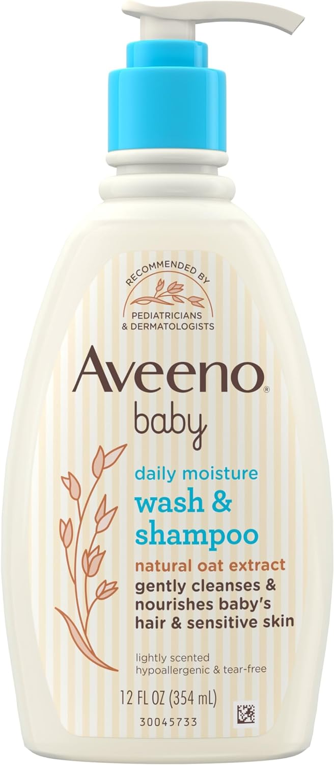 Aveeno Baby Daily Moisture Gentle Body Wash & Shampoo 354ml - MeStore - Aveeno