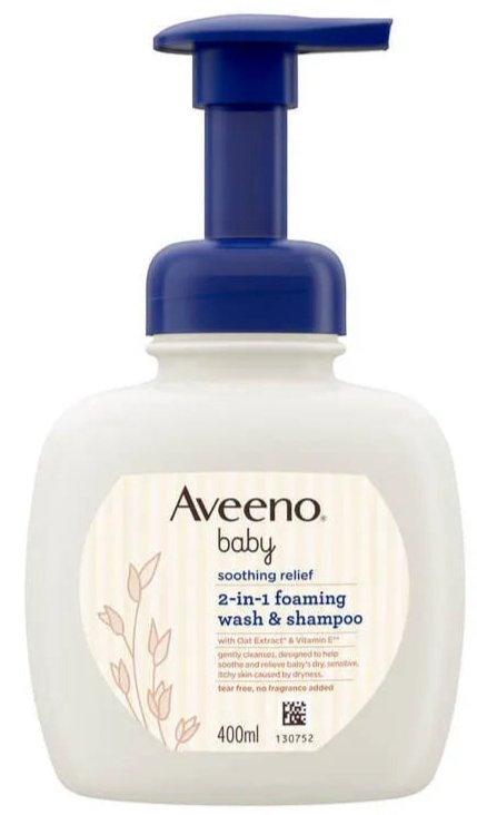 Aveeno Baby Soothing Relief Forming Wash & Shampoo 400ml - MeStore - Aveeno