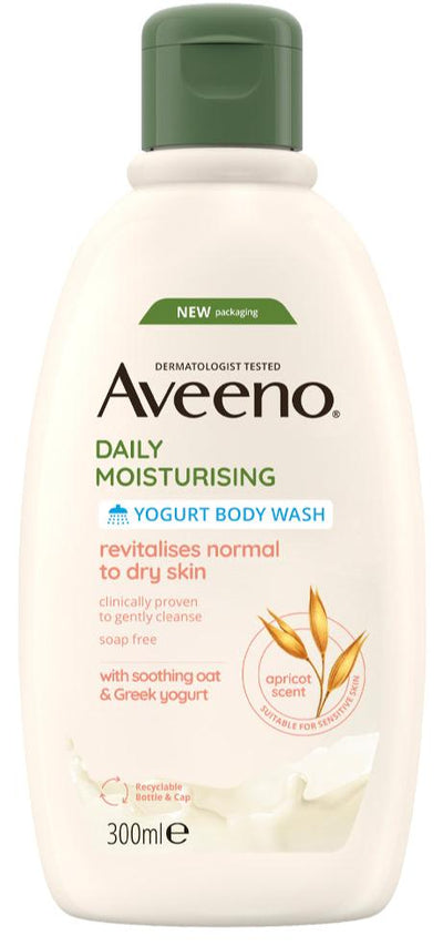 Aveeno Body Wash Daily Moisturising Apricot And Honey 300ml - MeStore - Aveeno