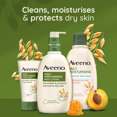 Aveeno Body Wash Daily Moisturising Apricot And Honey 300ml - MeStore - Aveeno