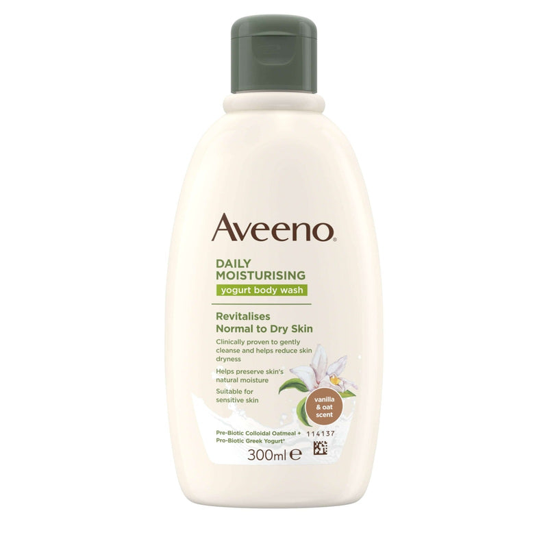 Aveeno Body Wash Vanilla & Oats 300ml - MeStore - Aveeno