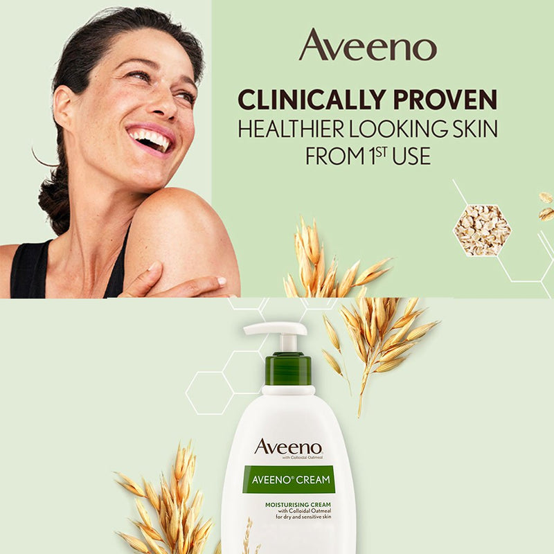 Aveeno Moisturizing Body Cream For Dry, Sensitive & Eczema Prone Skin 500ml - MeStore - Aveeno