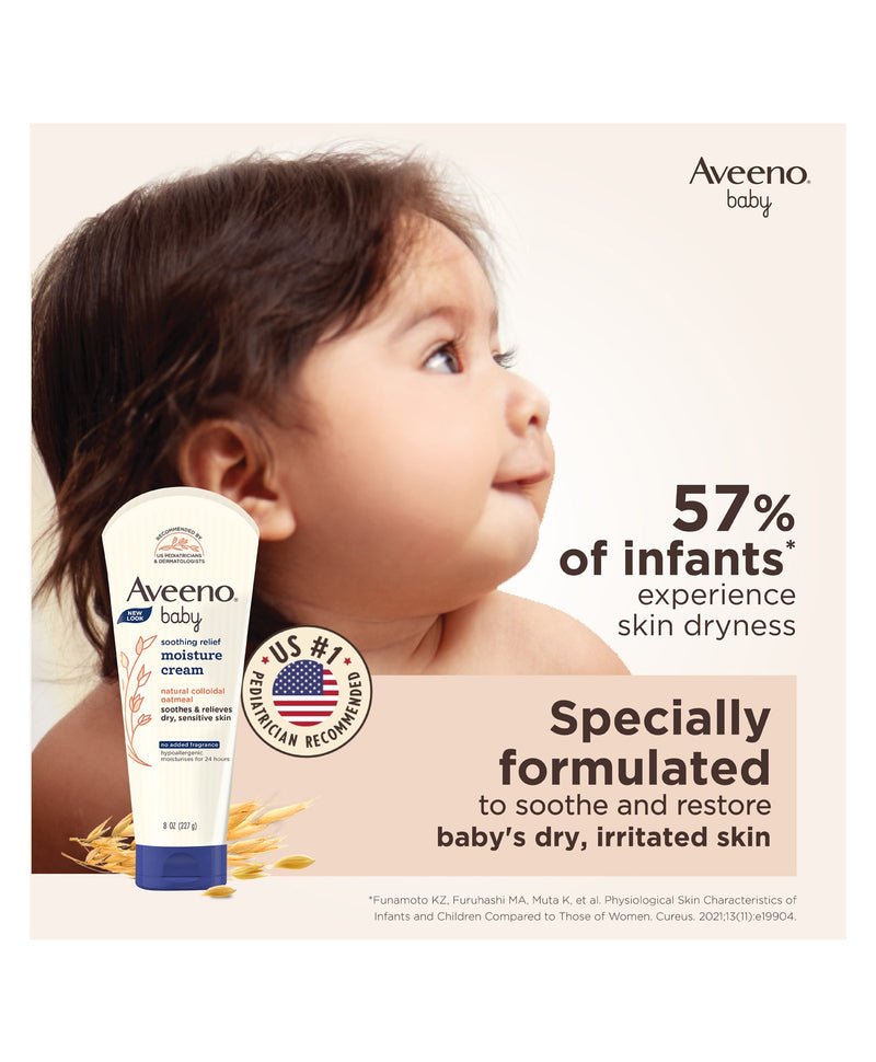 Aveeno Soothing Relief Moisture Baby Cream 227g - MeStore - Aveeno