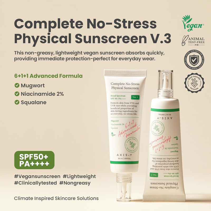 AXIS - Y Complete No - Stress Physical Sunscreen V.3 50ml - MeStore - AXIS - Y