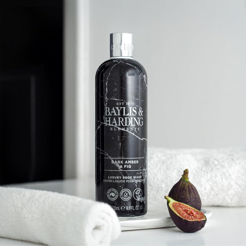 Baylis & Harding Elements Dark Amber & Body Wash Fig 500ml - MeStore - Baylis