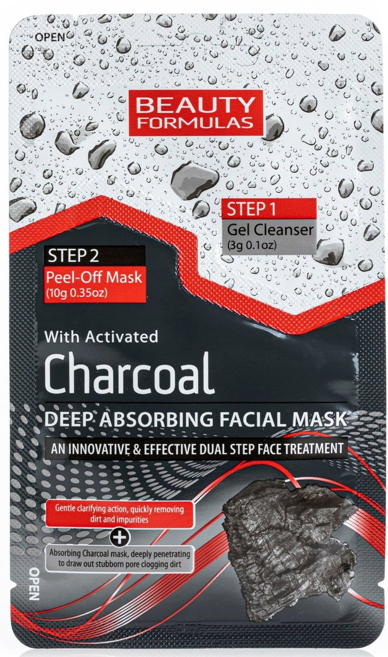 Beauty Formulas Charcoal Dual Stpe Facial Mask 3g + 10g - MeStore - Beauty Formulas