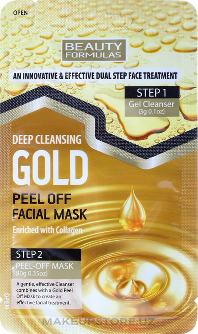 Beauty Formulas Gold Dual Step Facial Peel Off Mask 3g + 10g - MeStore - Beauty Formulas