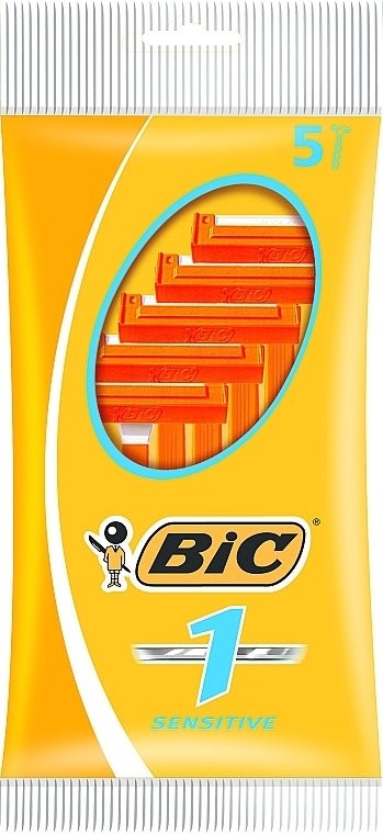 Bic 1 Sensitive Disposable 5 Razors - MeStore - Bic