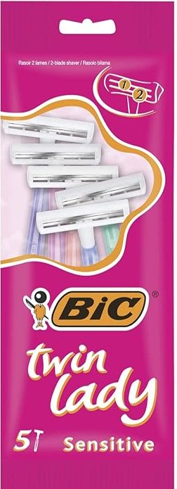 BIC Twin Lady Sensitive Razor - Pack of 5 - MeStore - Bic