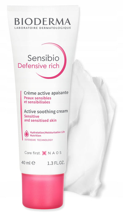 Bioderma Sensibio Defensive Rich Active soothing moisturising cream for Sensitive skin 40ml - MeStore - BioDerma