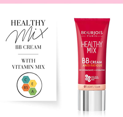 Bourjois healthy mix bb cream anti - fatigue, 01 light, 30 ml - MeStore - Bourjois