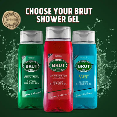 Brut Shower Gel 500Ml Attraction - MeStore - Brut