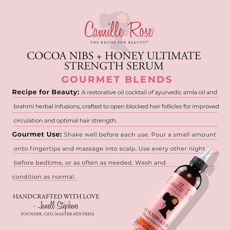 Camille Rose Cocoa Nibs & Honey Ultimate Growth Serum 8oz - MeStore - Camille Rose