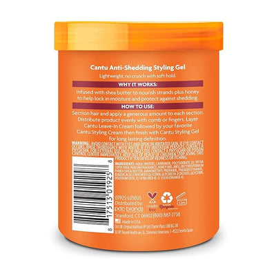 Cantu Anti - Shedding Styling Gel with Honey 524g - MeStore - Cantu