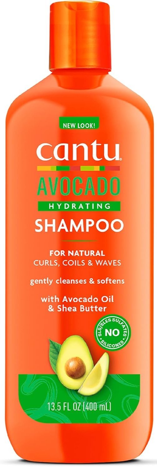 Cantu, Avocado Hydrating Shampoo, For Natural Curls, Coils & Waves, 13.5 fl oz (400 ml) - MeStore - Cantu