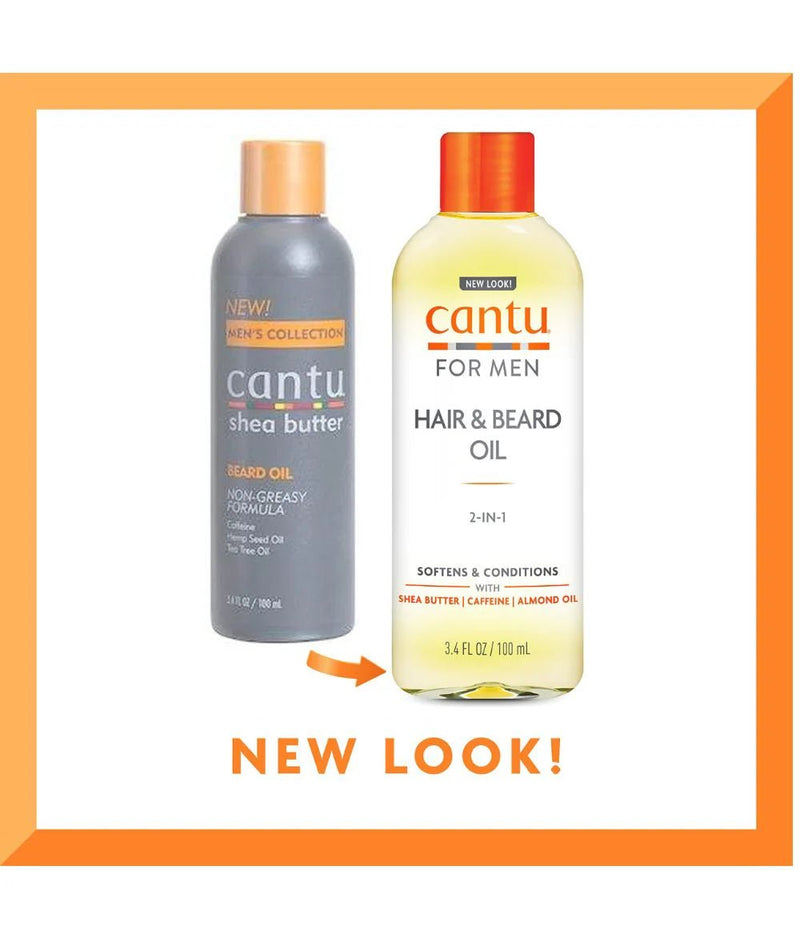 Cantu For Men Hair & Beard Oil 2 - in - 1 3.4oz - MeStore - Cantu