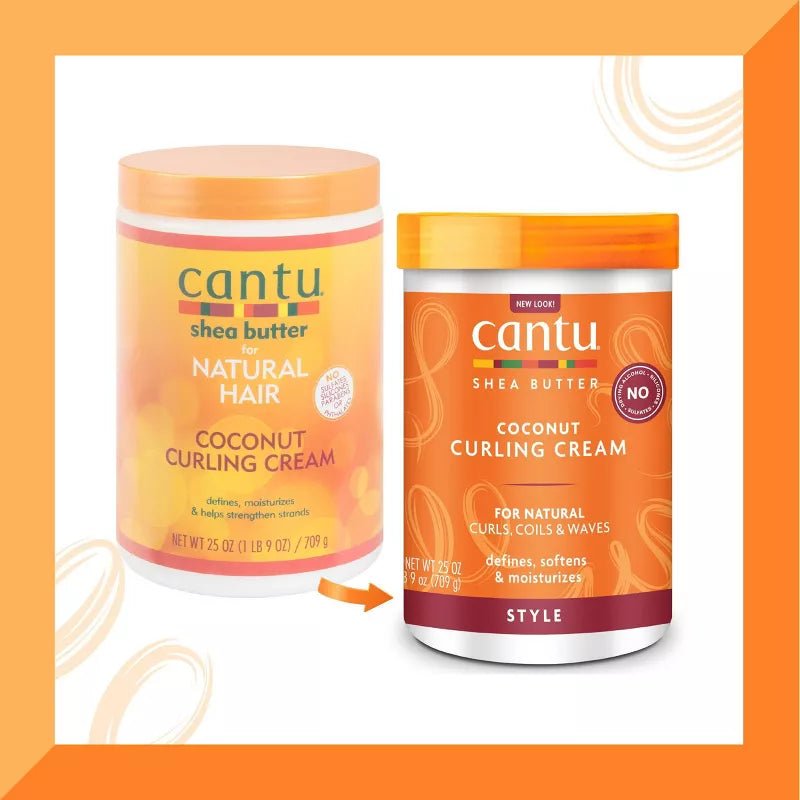 Cantu Natural Hair Coconut Curling Cream with Shea Butter 25oz/709g - MeStore - Cantu