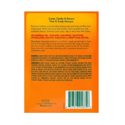 Cantu Shea Butter Clarify & Renew Hair & Scalp Masque 42gr - MeStore - Cantu